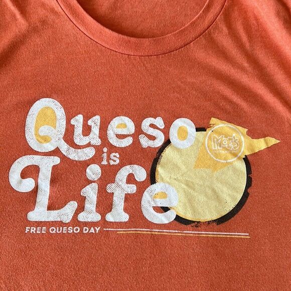 Queso is life short sleeve shirt orange size medium - Picture 16 of 16